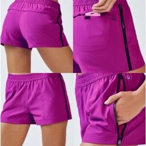 ✨💜Fabletics Eloise Side Zip Shorts Orchid Purple Plus Size 1X✨
